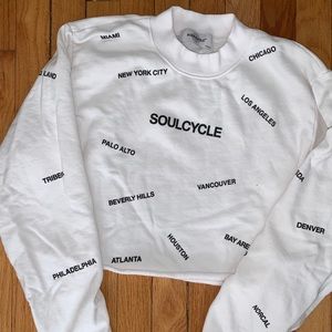 Soulcycle Location cropped Crewneck